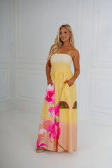 Emmie Maxi Dress-Light Yellow