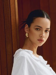 Chunky Teardrop Graceful Statement Earrings