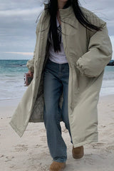 Relaxed Fit Longline Puffer Jacket