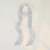 Polka Dot Elegant Long Thin Print Neck Scarf