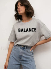 Vintage Letter Printed T-Shirt