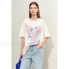Graphic Drop Sleeve T-Shirt
