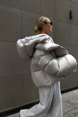 Short Hooded Puffer Jacket