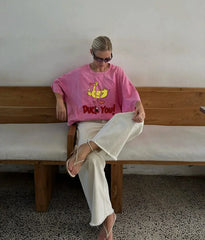 Y2K Kawaii Duck Print Cotton T-Shirt