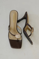 Beach Finds Seashell Heel-Brown