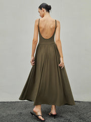 Bustier Corset Open Trendy Back Long Tank Dress