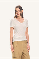 V Neck Relaxed Fit Short Sleeve Tee