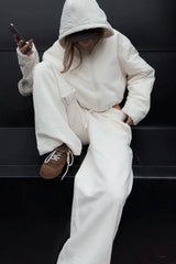 Athletic Relaxed Fit Wide Knit Pants