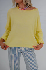 Easy Days Sweater-Banana