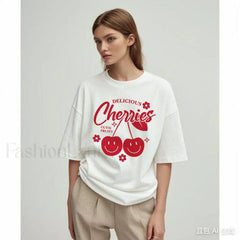 Cherry Delicious Raccoon Meme Graphic T-Shirt