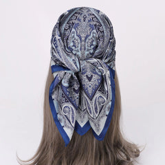 Elegant Paisley Square Shirt Neck Scarf