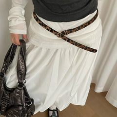 Vintage Leopard Print Waist Belt