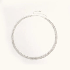 Layered Rhinestone Shiny Body Waist Chain