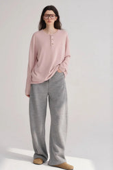 Slimming Narrow Curved Knit Pants