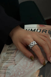 Manual Craft Exaggerated Titanium Steel Ring