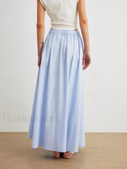 Cotton A-Line Skirt With Pockets