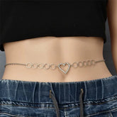 Heart Rhinestone Sparkle Chic Waist Chain