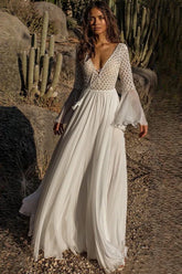 Lace Cutout Bell Sleeve Boho Dress