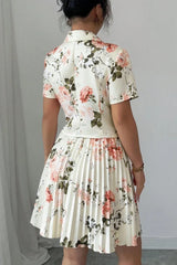 Floral Print Casual Elegant Two Piece Skirt Set