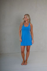 Rosie Athletic Dress-Blue