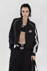 Embroidered Retro Bomber Jacket