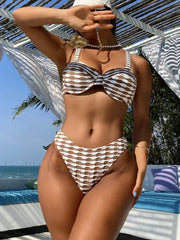 Steel Support Spicy Gather Bikini Set