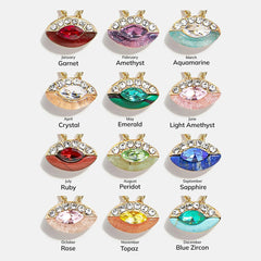 Clove Semi-Precious Birthstone Necklace - Crystal