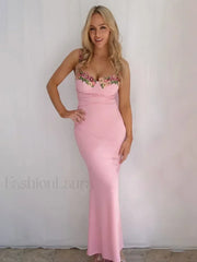 Patchwork Strapless Midi Dress