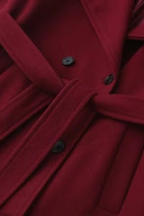 Vintage Waisted Lapel Wool Overcoat