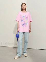 Graphic Drop Sleeve T-Shirt