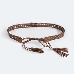Boho Handmade Woven Wide Waist Belt