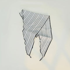 Cotton Striped Triangle Retro Head Shawl Scarf