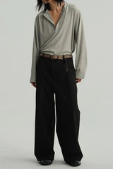 Henley Neck Soft Comfortable Long Sleeve Tee