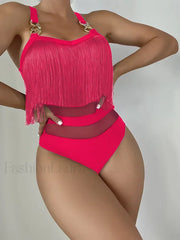 Tassel Spliced Metal Chain One Piece