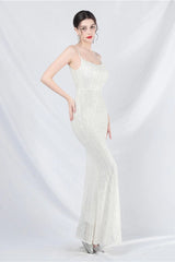 Elegant Sequin Cami Maxi Dress