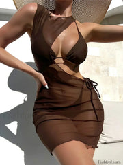 Strappy Halter Cover-Up Three Piece Set