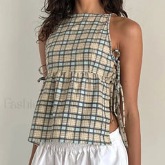 Milkmaid Side-Tie Crop Top