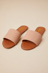 Addison Natural Slide Sandals