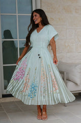 Sabrina Maxi Dress-Mint Green