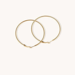 Oversized Titanium Steel Hoop Earrings
