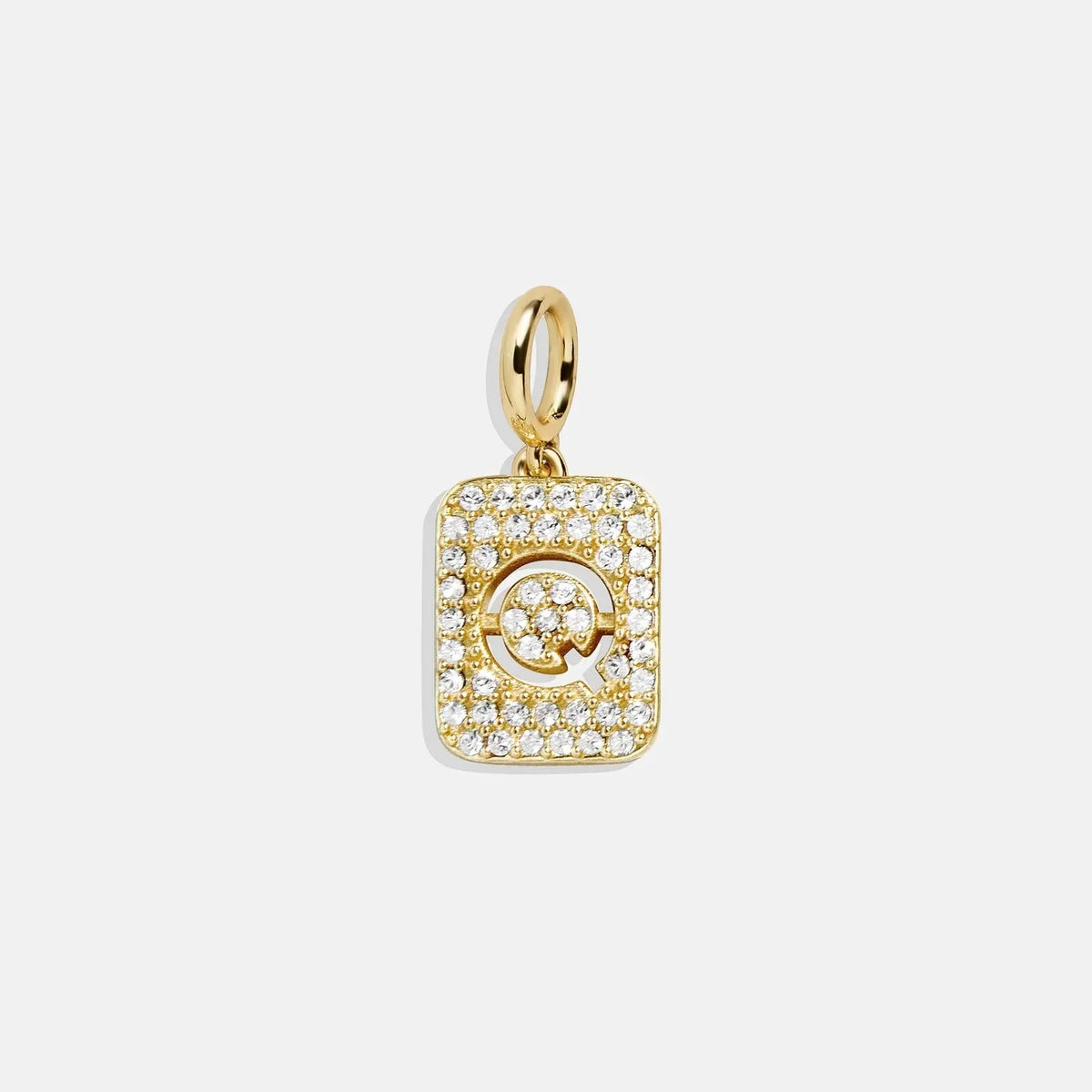 Block Pavé Initial Cluster Charm - Q