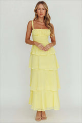 Sexy Backless Halter Tiered Ruched Waist Maxi Prom Dress