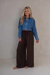 Dolman Sleeved Loose Denim Jacket