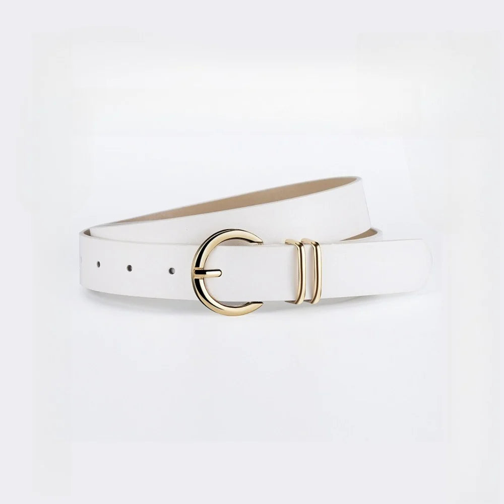 Minimal Double Ring Buckle Belt