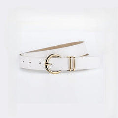 Minimal Double Ring Buckle Belt