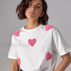 Lover Print White & Black T-Shirt