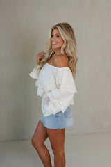 Jane Distressed Mini Skirt-Light Denim
