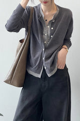 Color Block Layered Cardigan