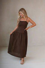 Darcy Tiered Bodice Maxi Dress-Americano