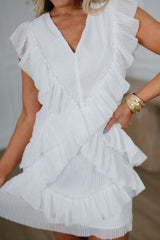 Callum Mini Dress-White